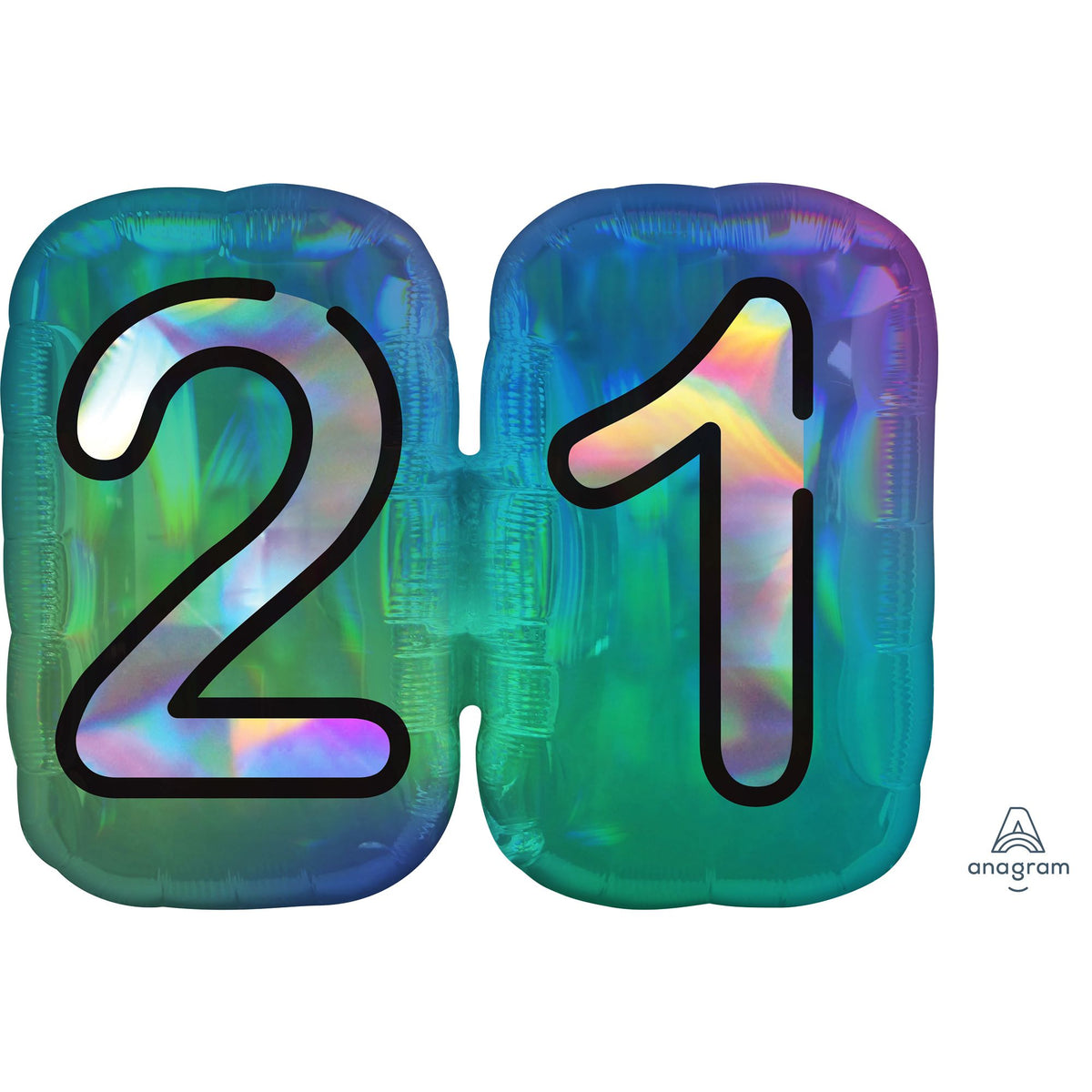 Metallic "Finally 21" Foil Balloon