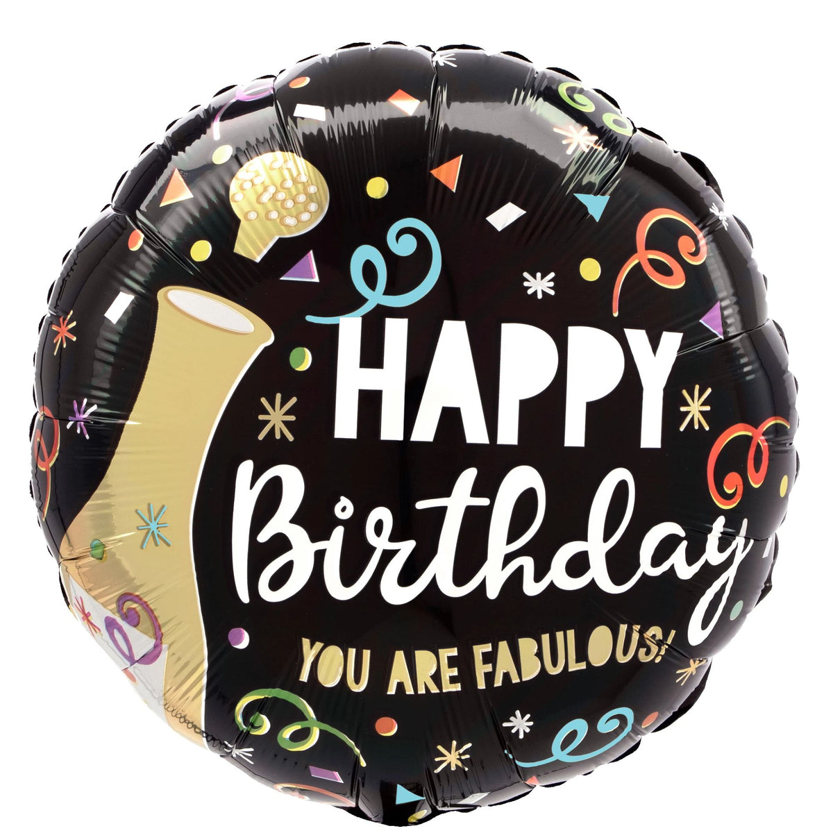 Fabulous Happy Birthday Metallic Balloon