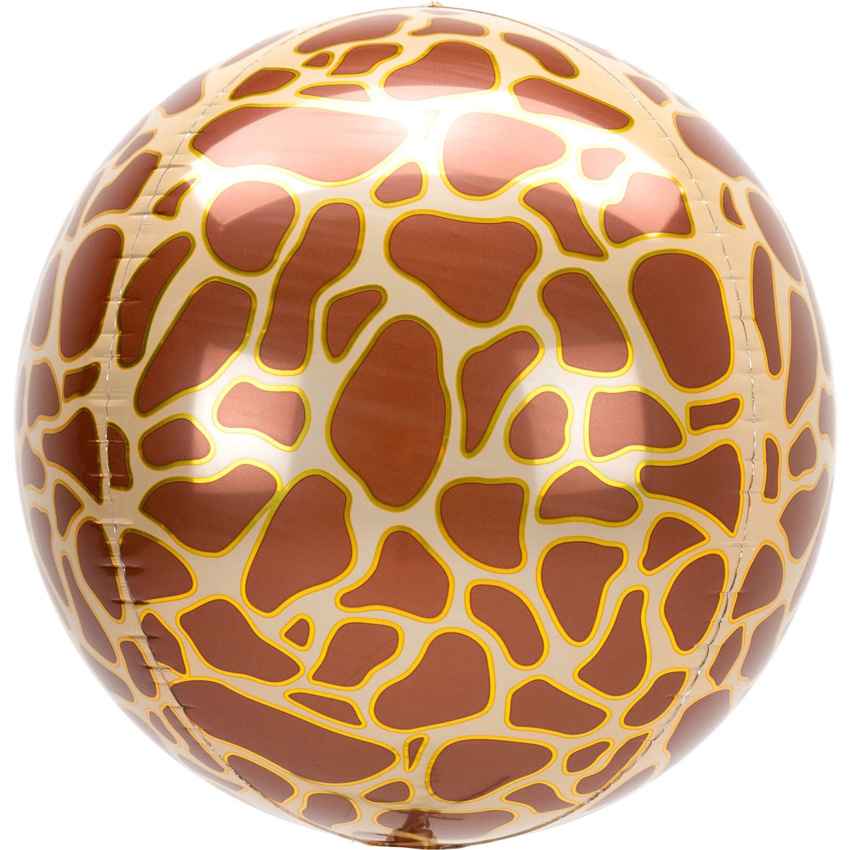 Giraffe Print Metallic Orbz Balloon