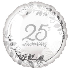 Elegant 25th Anniversary Foil Balloon