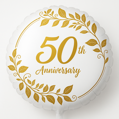 18-Inch Foil Balloon - Happy 50th Anniversary