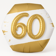Golden Age 60th Birthday Foil Balloon