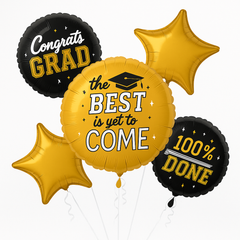 "The Best is Yet to Come" Graduation Foil Balloon Bouquet