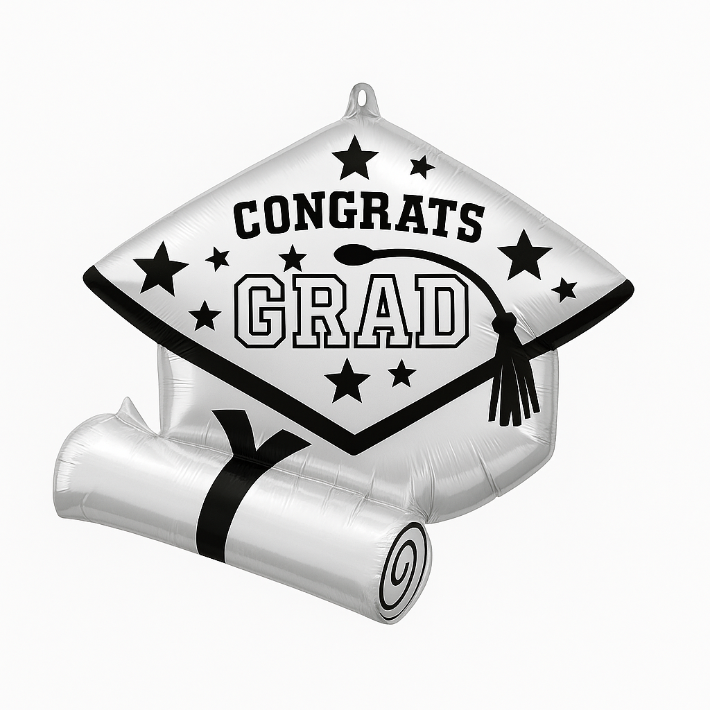 Graduation Cap & Diploma Super Shape Foil Balloon
