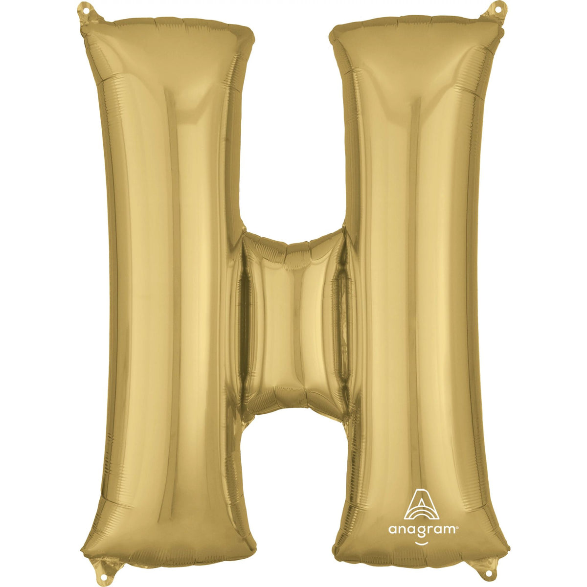 Gold Foil Letter "H" Balloon - Metallic Party Decor