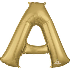 Gold Foil Letter A Balloon