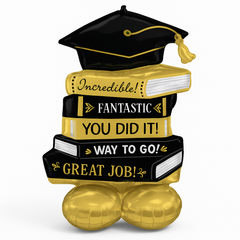 AirLoonz Graduation Book Metallic Balloon
