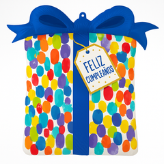 Colorful Birthday Gift-Shaped Foil Balloon