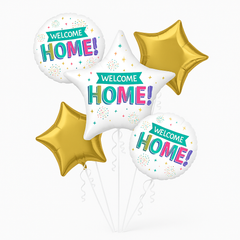 Welcome Home Foil Balloon Bouquet - 5 Piece Set