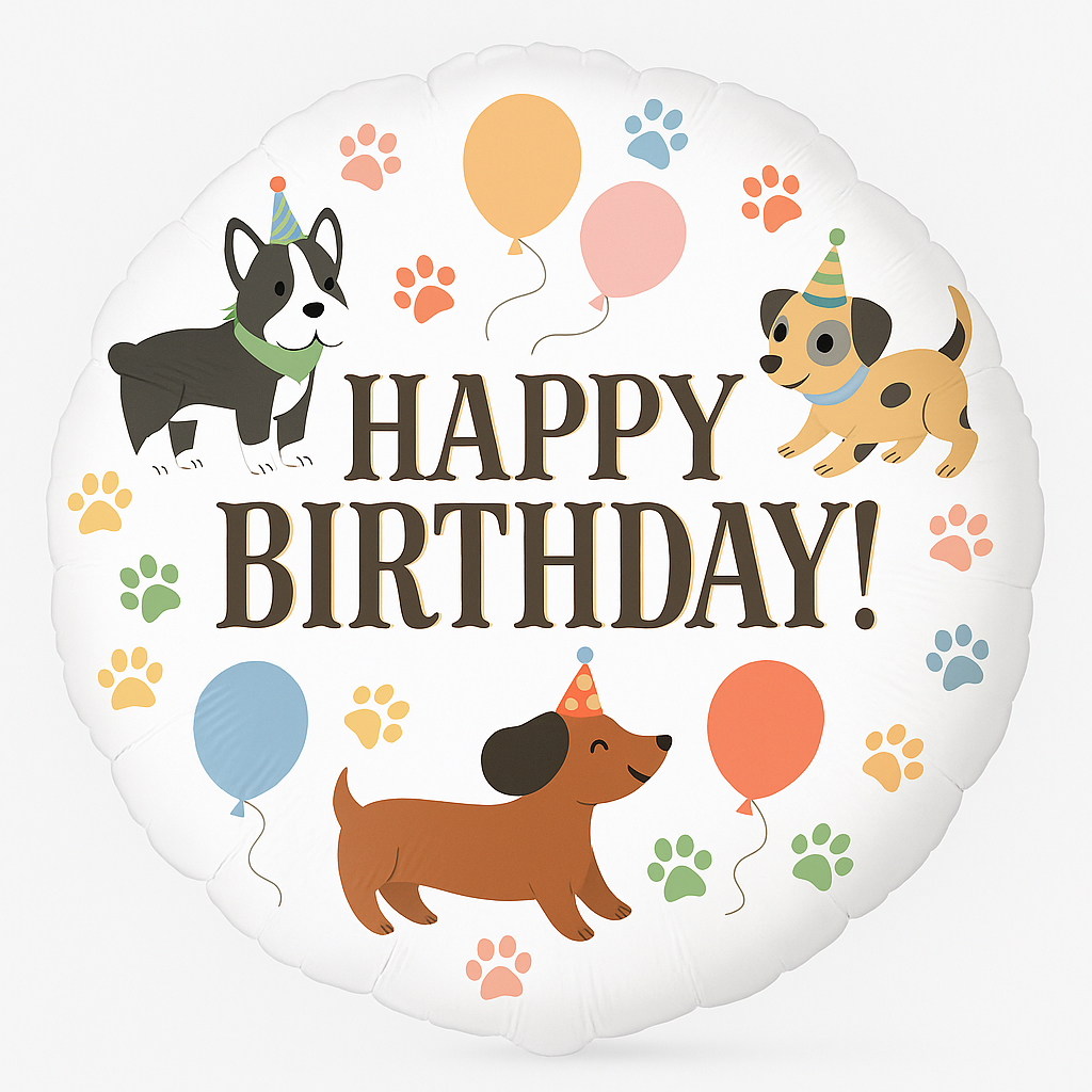 Pawesome Birthday Party Foil Balloon - 18in