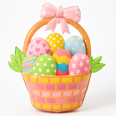 Easter Basket SuperShape Foil Balloon