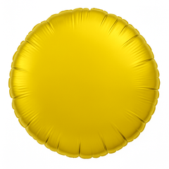 Metallic Yellow 17" Circle Foil Balloon