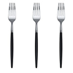 Trendables Forks Black/Silver | 20 Count