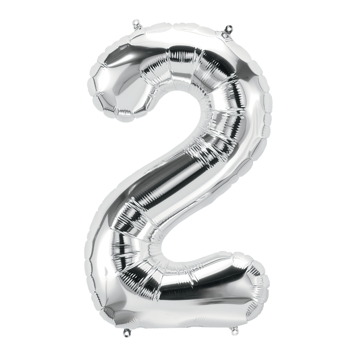 26" Silver Number 2 Balloon