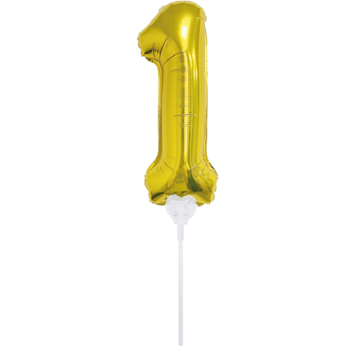 16" Gold Number -1 With Cup & Stick Balloon