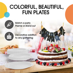 9 In. White Paper Plates - 20 Ct.