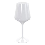 16 Oz. White Stemmed Wine Glasses | 6 Count