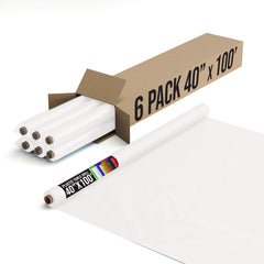 40 In. x 100 Ft. White Table Roll | Case of 6