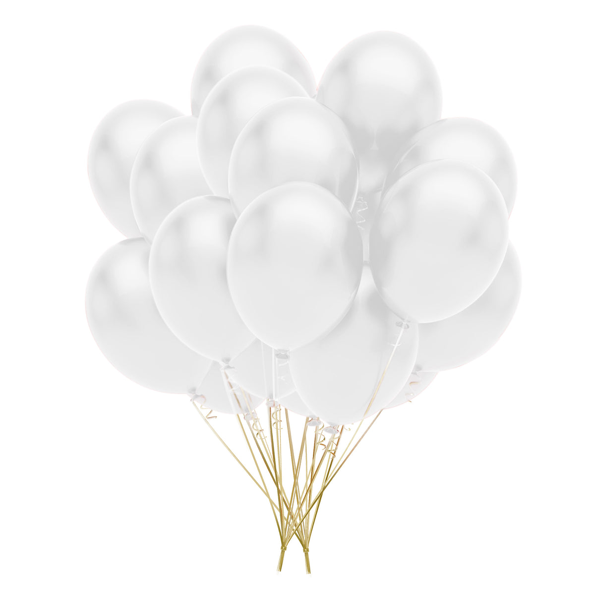 5 In. White Latex Balloon | 25 Count