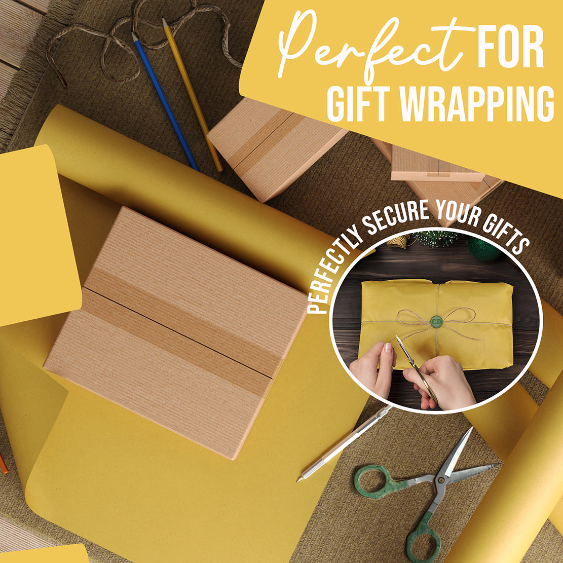 17.75" x 110' Kraft Paper Roll | Yellow