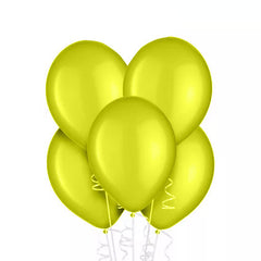 10ct, 12" Yellow Pearlized Latex Balloon