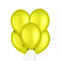 12 In. Yellow Latex Balloons | 10 Count