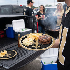 New Orleans Saints 9" Round Paper Plates