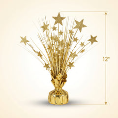 12" Gold Metallic Foil Starburst Centerpiece