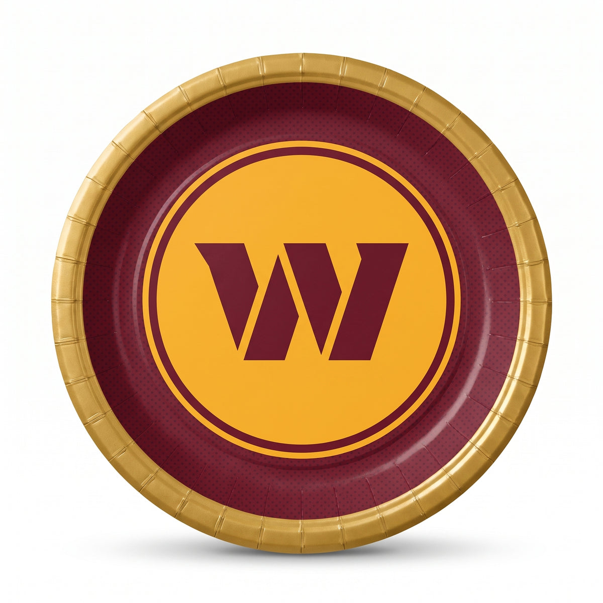 Washington Commanders 9" Round Paper Plates