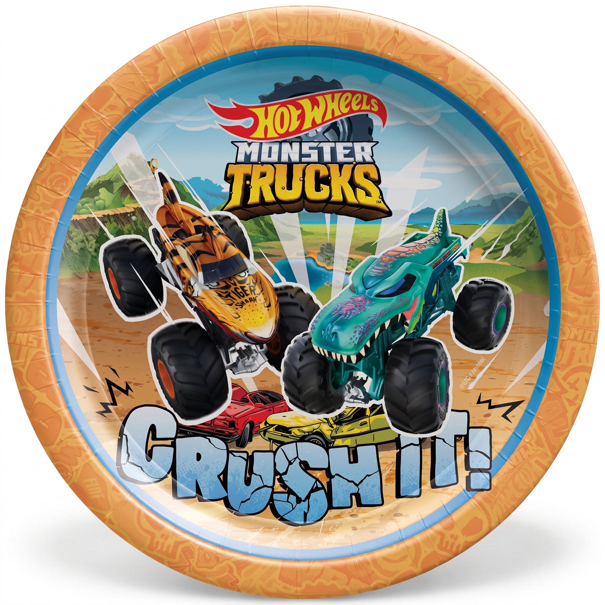 Hot Wheels Monster Trucks 7" Paper Plates