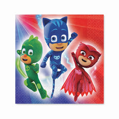 PJ Masks Party Lunch Napkins - 6.5 In. x 6.5 In. - 16 Pack