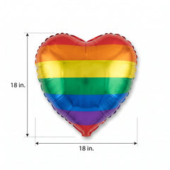 Heart-Shaped Pride Foil Balloon
