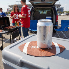 Football Shaped Beverage Napkins - 6.5 In. x 6.5 In. - 40 Pack