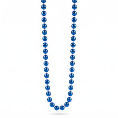 Royal Blue Metallic 30" Bead Necklace