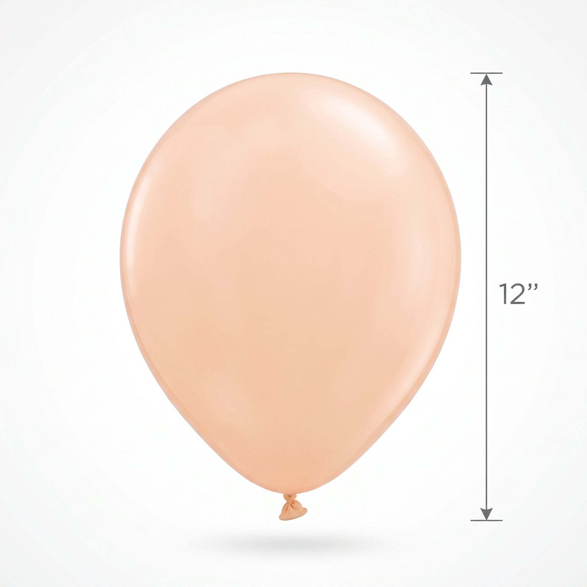 Luxaire 12" Premium Peach Latex Balloons - 25 Pack
