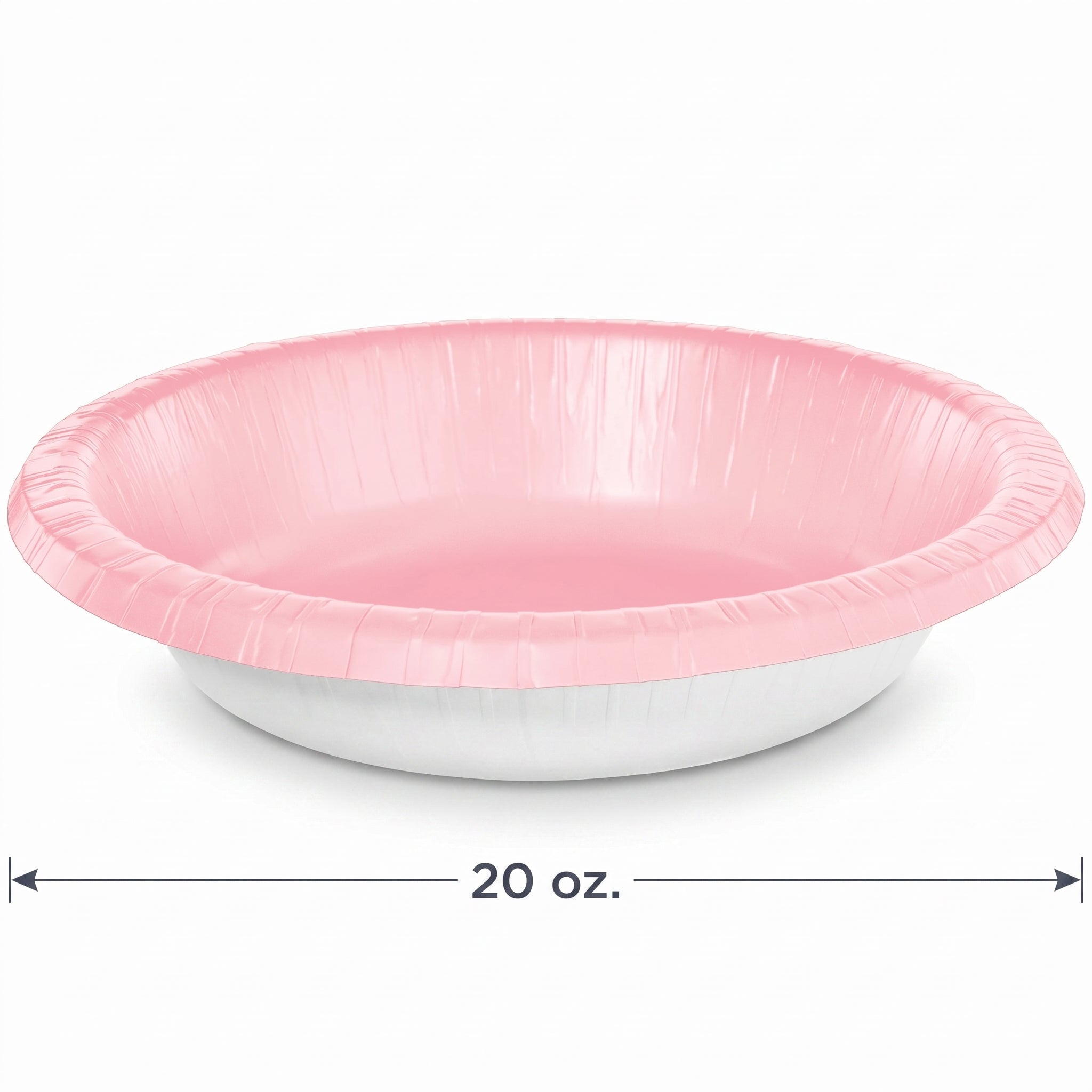 Elegant Rose Pink 20 oz. Paper Bowls