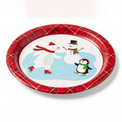 Festive Holiday Fun Paper Plates - 6.75" Round