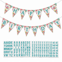 Customizable Free Spirit Pennant Banner for Baby's First Birthday