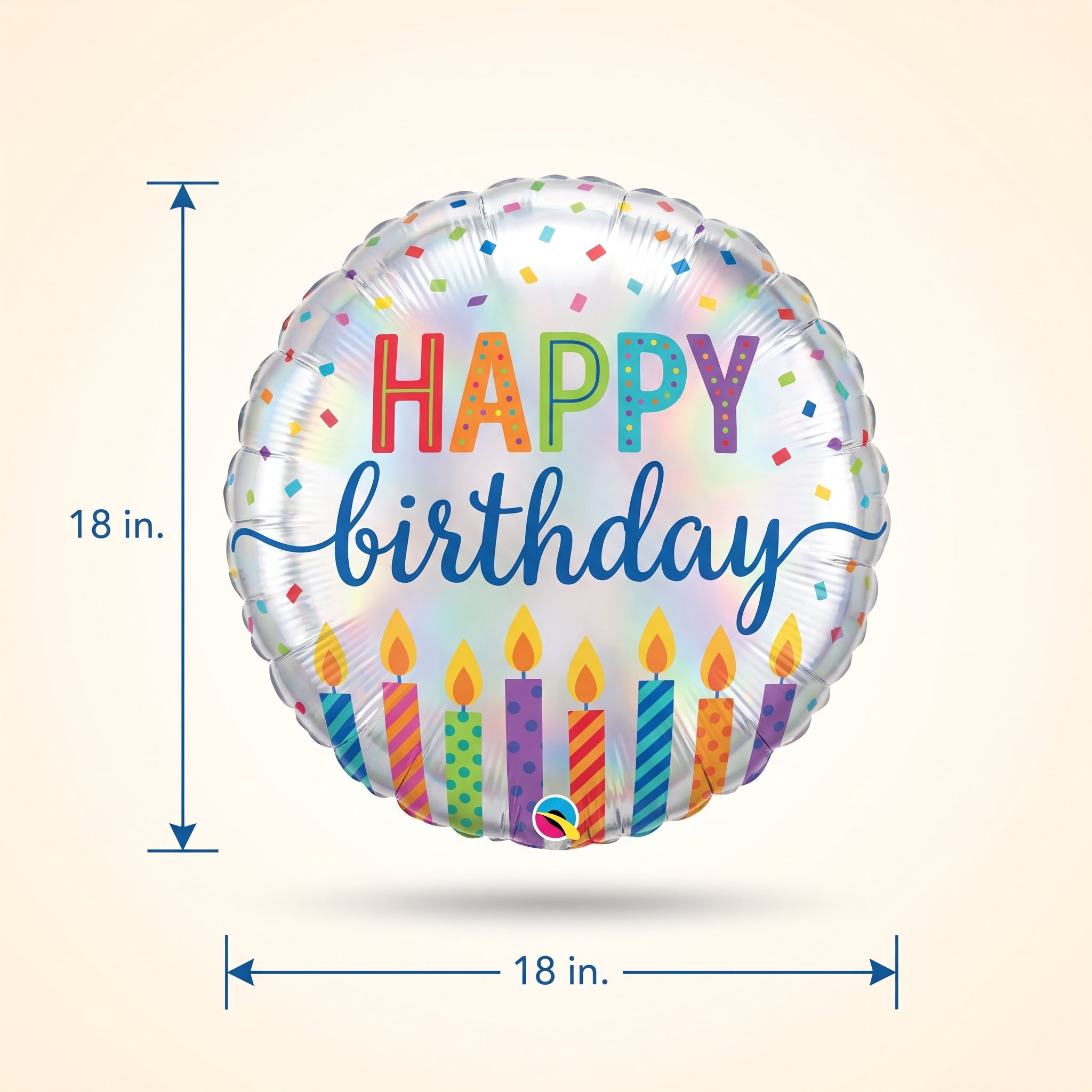 Shimmering Birthday Candle Balloon