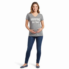 "Napping for Two" Maternity T-Shirt - L/XL