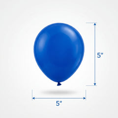 Royal Blue Mini Latex Balloons, 5-Inch, 50-Pack