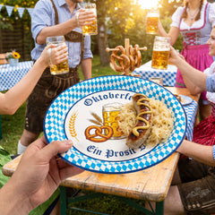 Oktoberfest Harvest 9-Inch Plates - Set of 8