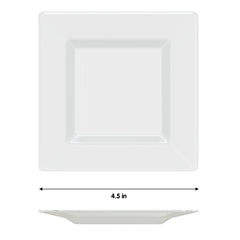 4.5 In. Clear Square Plates | 600 Count