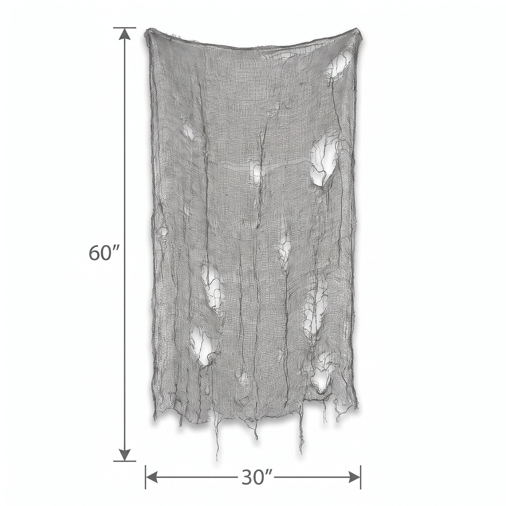 Creepy Gray Tattered Halloween Gauze Cloth Decoration