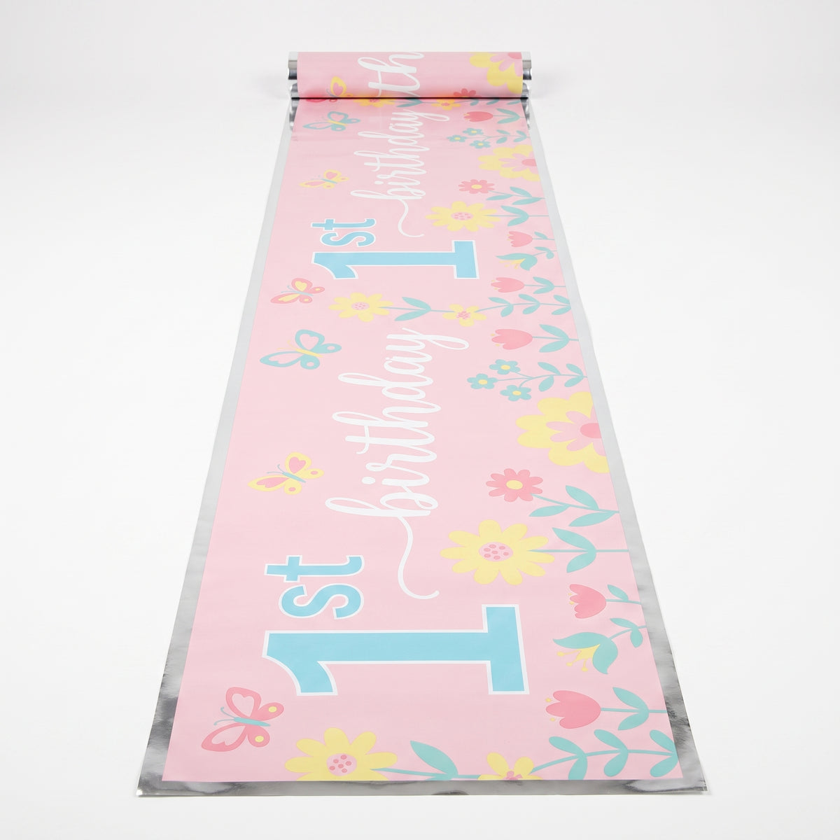 Butterfly Garden 1st Birthday Banner