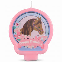 Saddle Up Horse Birthday Candle | 2.4 x 2.6 In.
