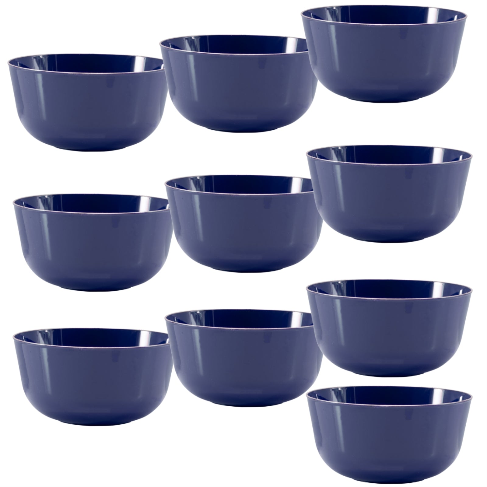 Trend Glass Look Gold Plastic Bowls | 10 Count