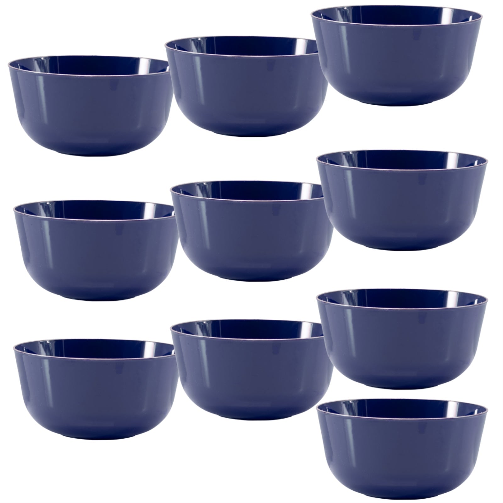 Clear With Gold Rim Plastic Bowls | 120 Count