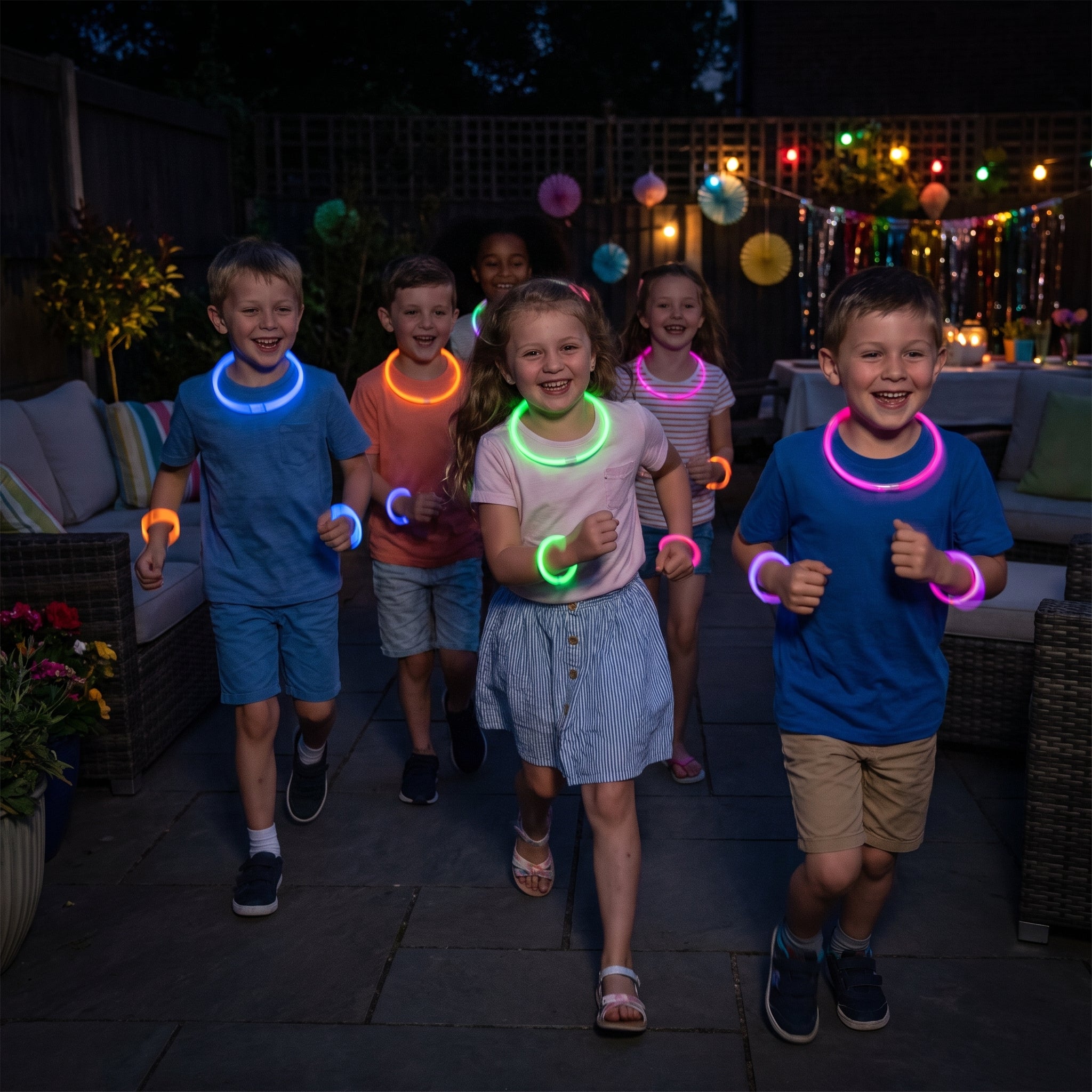 Multi-Colored 8-Inch Glow Stick Pack - 5 Count