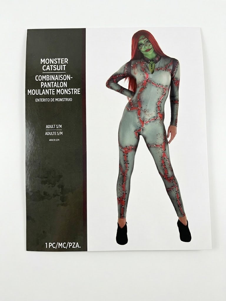 Stitched Monster Catsuit Costume - Women‚Äôs S/M - Adult S/M
